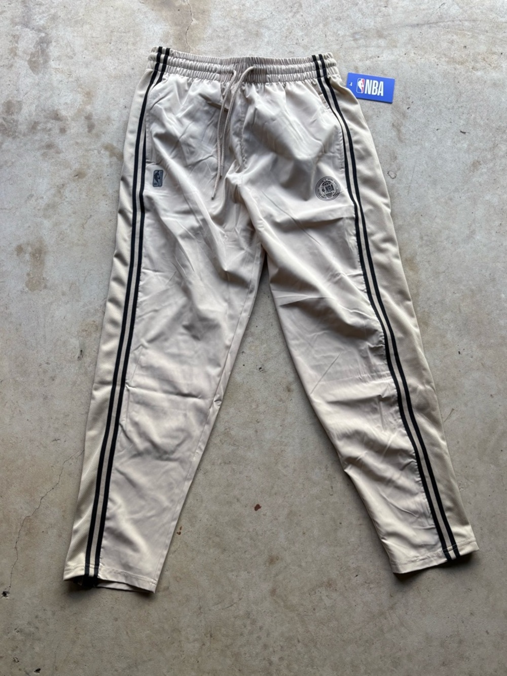 NBA Cream track pants